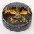 Late 20th Century Asian Lacquered Black and Painted Porcelain Box For Sale - Image 4 of 7