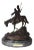 Early 20th Century "Two Cossacks on Horseback" Bronze Sculpture Signed A.M. Bonegor For Sale