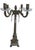 French Marble 4 Arm Candelabra Crystal marble Candle stand holder For Sale - Image 4 of 9