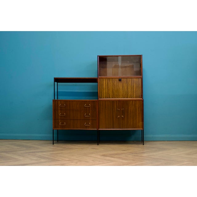 Shelving Unit Desk in Teak and Walnut from Vanson, 1950s For Sale - Image 13 of 13