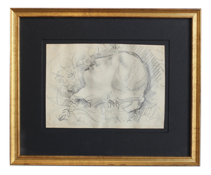 Guillaume Dulac, Portrait of a Slumbering Young Woman, 1929, Pencil on Paper