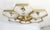 21st Century Hive Satin Brass Clear Murano Flush Mount by Fabio LTD For Sale - Image 6 of 9