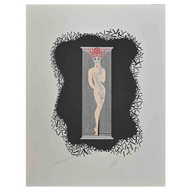Erté, Le 1, Lithograph, 1968 For Sale