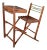 French Folding Child's Desk and Chair For Sale