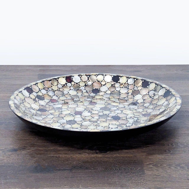 Contemporary Shawna Stoney Mother of Pearl Mosaic Platter For Sale - Image 3 of 6