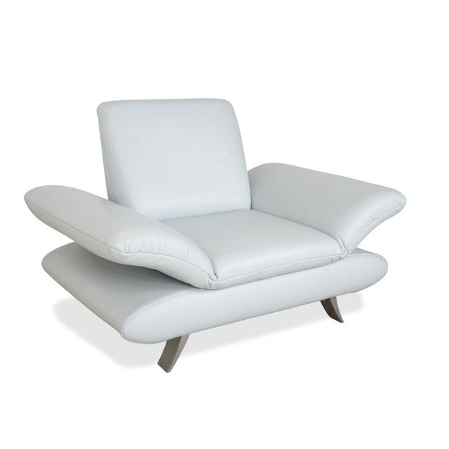 Rossini Armchair in Light Blue Fabric from Koinor For Sale - Image 5 of 18