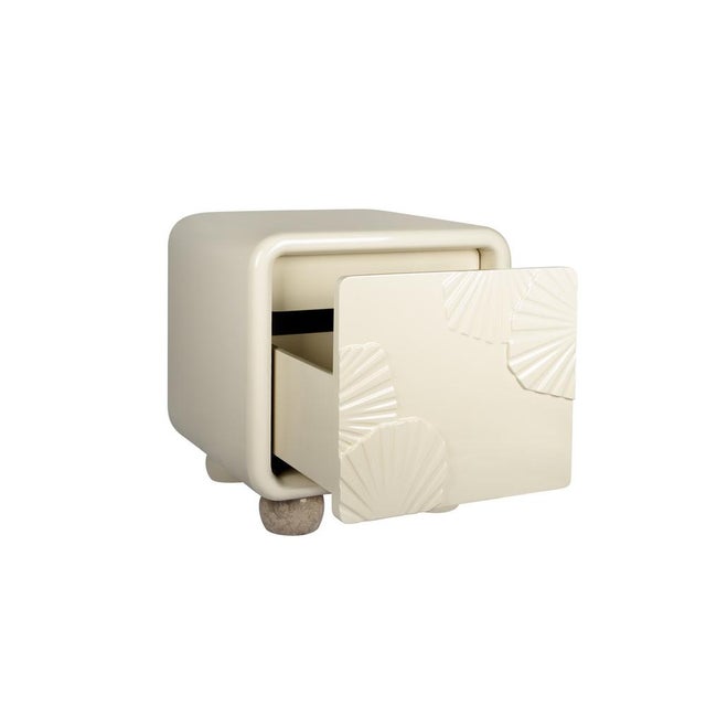 Wood Mon Ooh Bedside Table by Malabar For Sale - Image 7 of 18