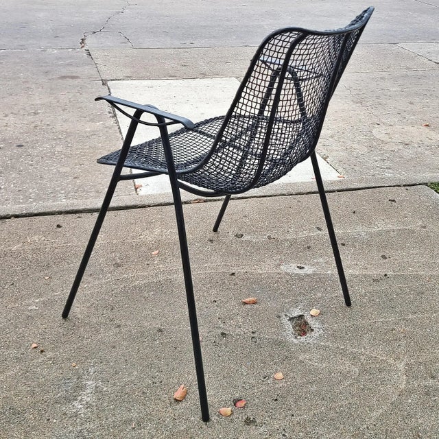 Woodard Furniture Co. Rare 'Sculptura' Arm Chairs by Russel Woodard (Pair) For Sale - Image 4 of 5