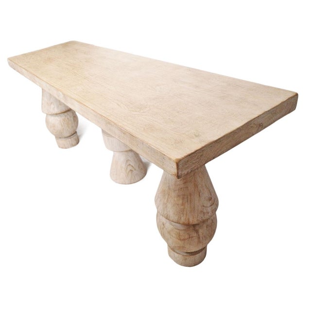 Salvaged Shape Stack Console Table For Sale - Image 4 of 9