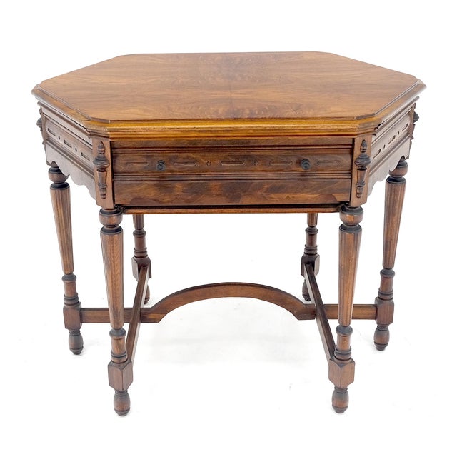 Antique c1920s Tube Radio Stunning American Walnut Cabinet Lift Top Table MINT For Sale - Image 11 of 18
