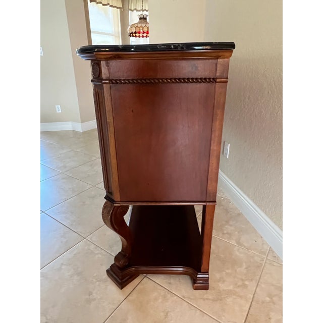 Universal Furniture Vintage Sideboard, Buffet ,Console With Black Marble Top For Sale - Image 4 of 9