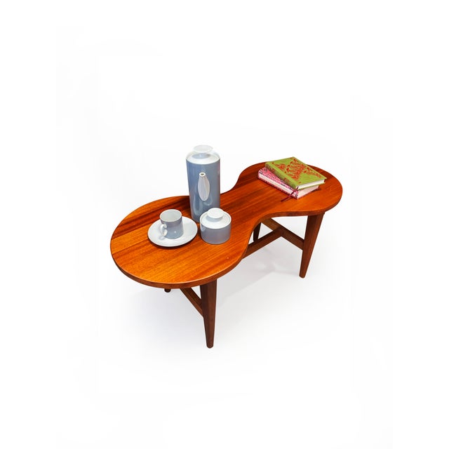 Mid-Century Modern Mid-Century Modern Biomorphic Coffee Table in Teak Wood, 1960 For Sale - Image 3 of 13