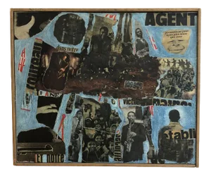 Monard, Ascension, 1966, Mixed Media on Canvas, Framed