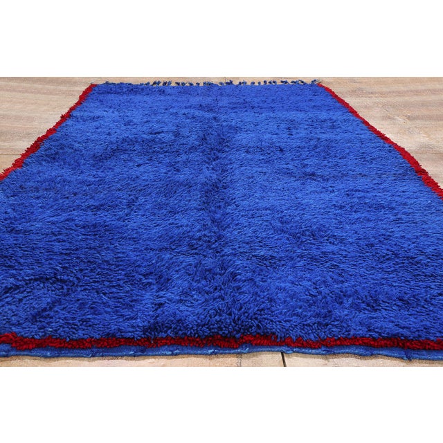 Vintage Beni Mrirt Moroccan Rug, 05'07 X 09'01 For Sale - Image 9 of 10