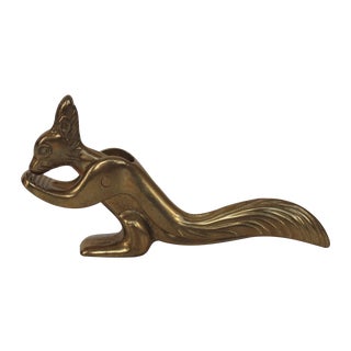 Italian Brass Squirrel Nutcracker For Sale
