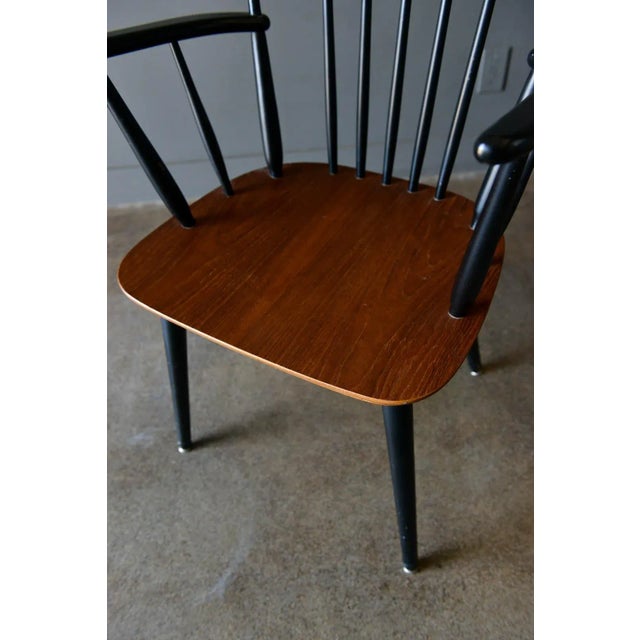 Danish Spindle Back Arm Chair by Thomas Harlev for Farstrup, 1960 For Sale - Image 9 of 12