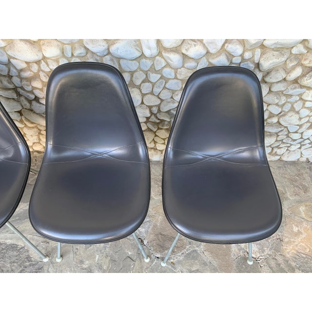 Plastic DSX Fiberglass Chairs by Charles & Ray Eames for Herman Miller, 1980s, Set of 4 For Sale - Image 7 of 17