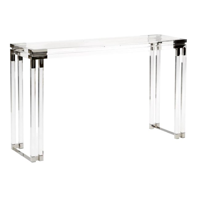 Wildwood Bowen Acrylic Console For Sale