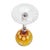 Gold Livānu Stikls Amber Hand-Cut Crystal Wine Goblet, Latvia, Late 20th Century 8" For Sale - Image 8 of 10