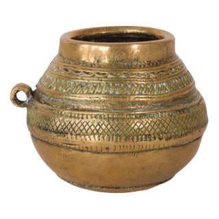 African Brass Pot For Sale