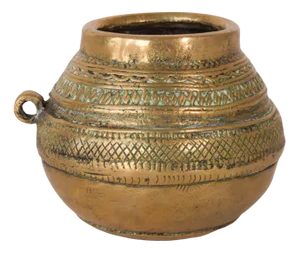 African Brass Pot