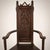 High Medieval Carved Wooden Armchair, France, 1900 For Sale - Image 9 of 10