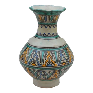Mid 20th Century Andalusian-Patterned Ceramic Decorative Vase