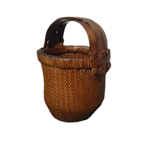 Antique Chinese Hand-Woven Basket