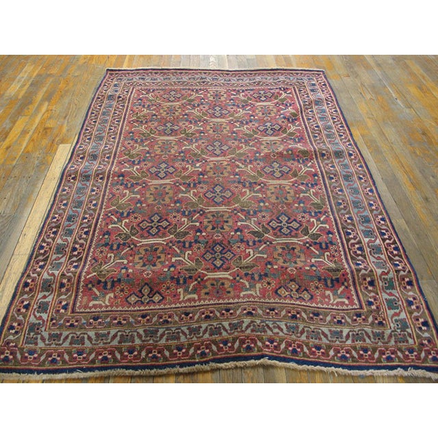 Early 20th Century S.W. Persian Afshar Carpet ( 4'2" x 6' - 127 x 183 ) Antique Afshar Persian 1900s Rug, Country of...