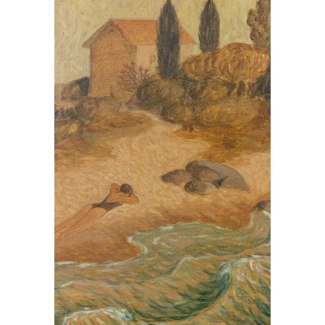 Oil on canvas realized by Alberto Gallerati (b. 1945) in 1970s. Hand signed. Very good condition. This piece is attributed...