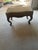 French Antique Serpentine Fireside Bench For Sale - Image 3 of 6