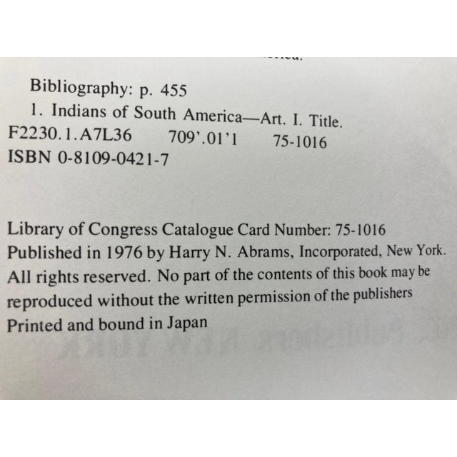 Paper Pre Columbian Art of South America Hardcover 1976 1st Edition For Sale - Image 7 of 13