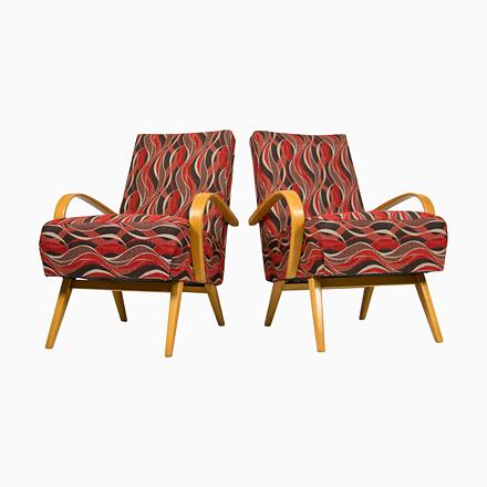Armchairs by Jindrich Smidek, Former Czechoslovakia, 1960s, Set of 2 For Sale - Image 10 of 10