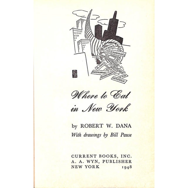 "Where to Eat in New York" 1948 Dana, Robert W. For Sale - Image 4 of 12