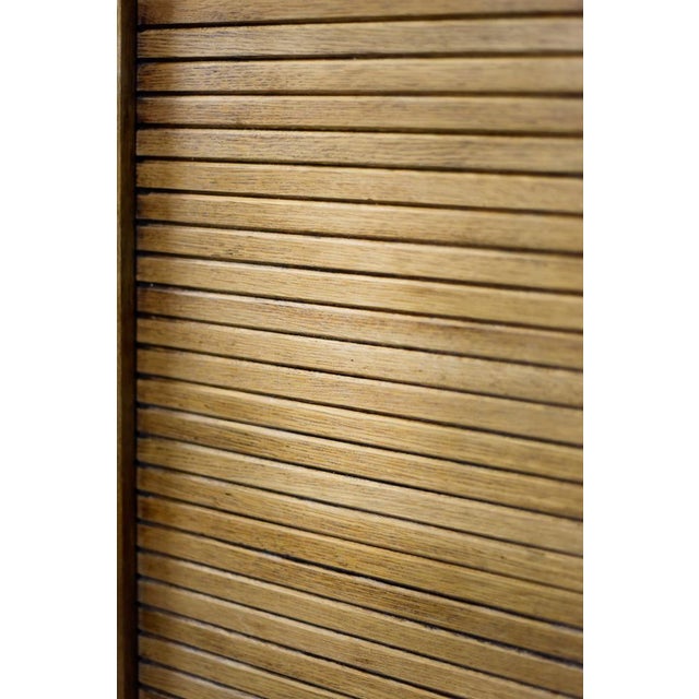 Vintage Industrial Danish Brown Oak Cabinet with Multiple Drawers, 1950s For Sale - Image 12 of 18