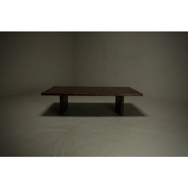 Coffee table designed and crafted in the 1980s by renowned Belgian decorator and art dealer Axel Vervoordt. Entirely...