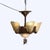 1920s Art Deco 5-Light Bronze Finish Hanging Lamp With Stylized Fans C1920 For Sale - Image 4 of 14