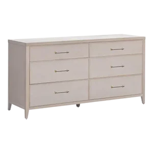 Woodbridge Furniture Foley Double Dresser, Whitewash Finish