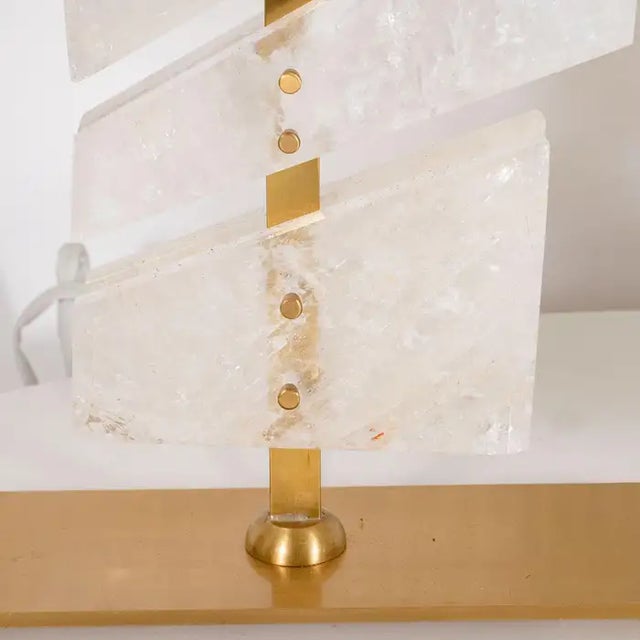 Metal Early 21st Century "Splinter" Rock Crystal Shard Lamps by Spark Interior - A Pair For Sale - Image 7 of 12