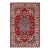 Southwestern Kazak Rustic Red/Beige Wool Rug - 4'0''x5'5'' For Sale