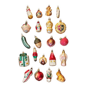 Vintage Old World Christmas & Radko Ornaments Boxed 21 Pieces Inge Glass