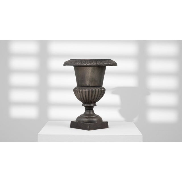 Metal 19th Century France Black Iron Planter For Sale - Image 7 of 8
