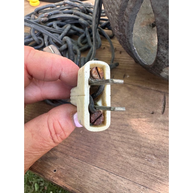 Antique Japanese Cast Iron Moon Lantern For Sale In Denver - Image 6 of 11