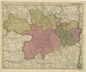 Antique Map of the Auvergne-Rhône-Alpes Region of France by Valk, 1730