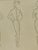 Berthe Duquaine, Sketches, 1951, Pencil on Paper, Framed For Sale - Image 4 of 18