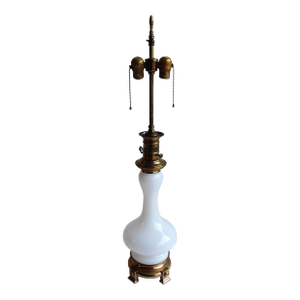 1920's French Opaline Glass Table Lamp