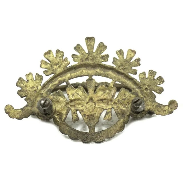 Early 20th Century Antique 5.75 In. French Bronze Bail Drawer Pull For Sale - Image 5 of 7
