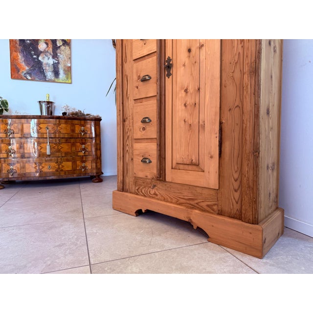 Paint Antique Baroque Farmhouse Cupboard For Sale - Image 7 of 12