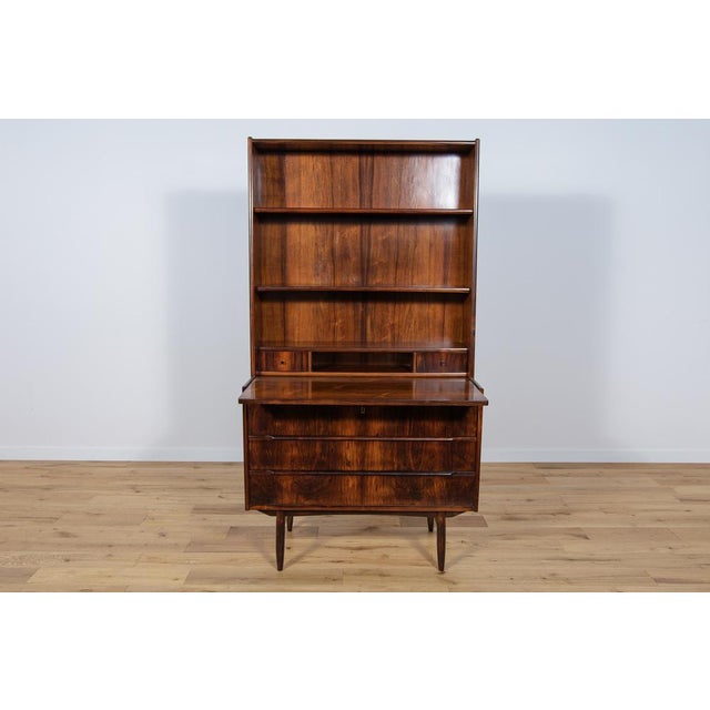 Mid-Century Rosewood Shelf with Pull-Out Top, 1960s For Sale - Image 9 of 18