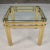 Vintage Modern Side End Table Brass With Glass Top in Style of Pace or Karl Springer For Sale - Image 13 of 13